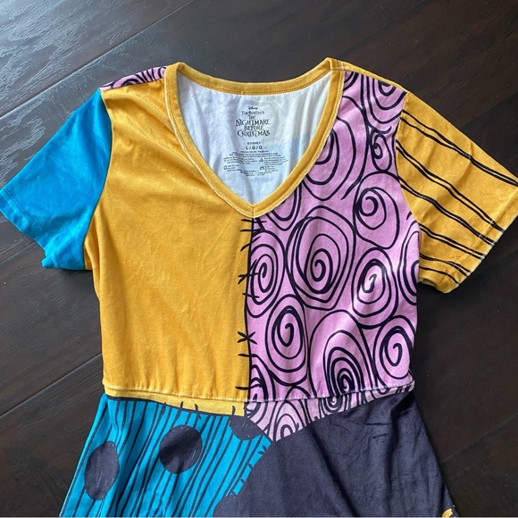 The Nightmare Before Christmas Sally Velvety Costume Dress - Picture 2 of 9